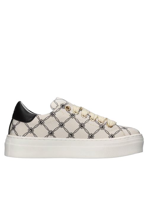 Sneakers in pelle e tessuto ELISABETTA FRANCHI | F4A9-E0245-1734A257BEIGE-NERO